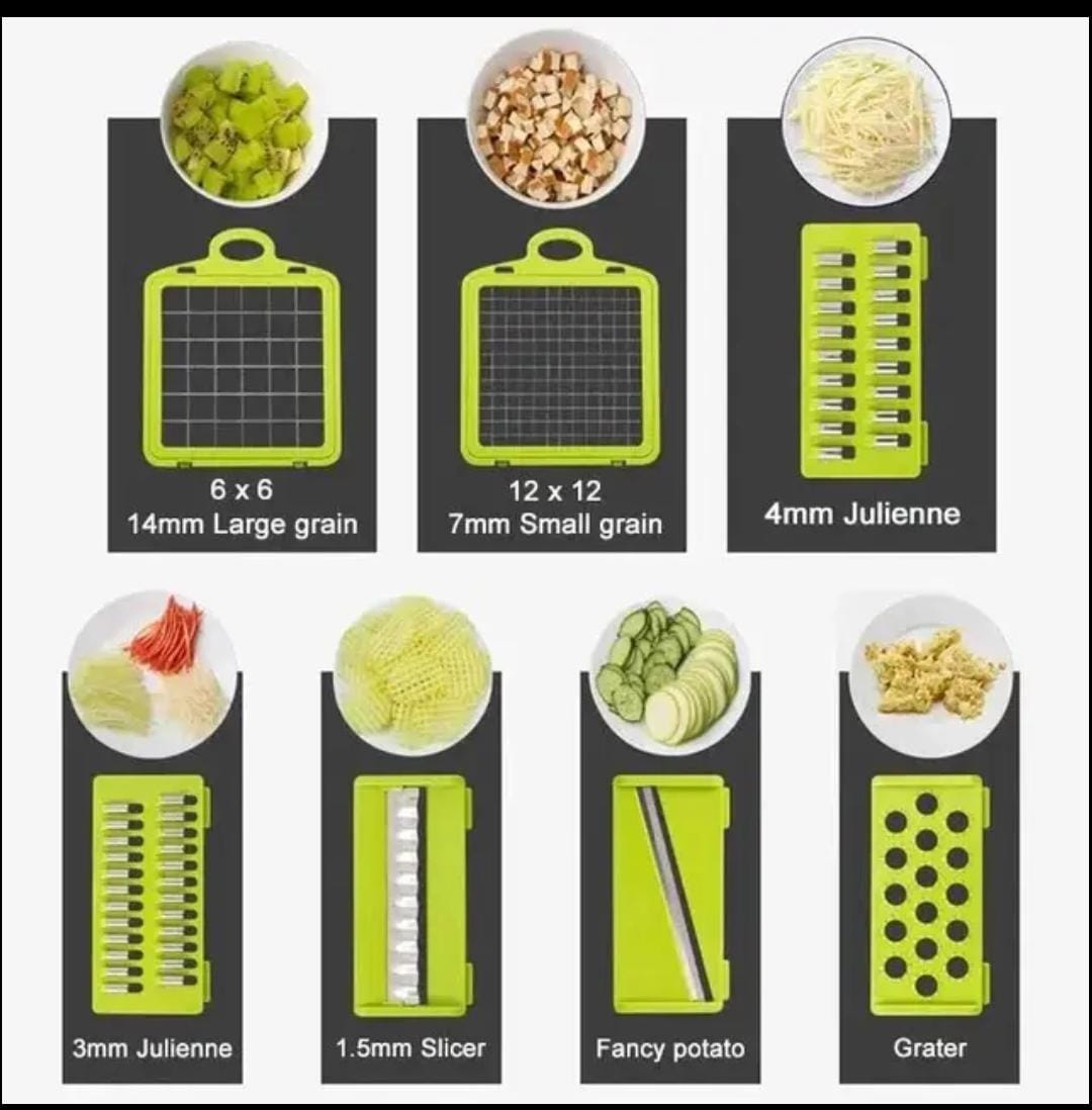 14 piece Multi-purpose Kitchen Vegetable Slicer