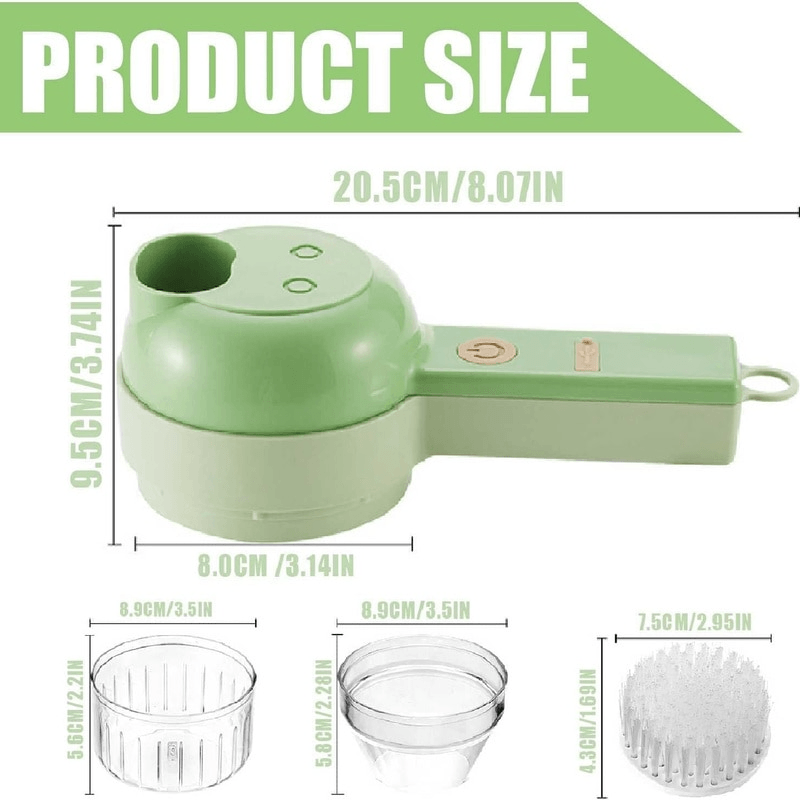 Handheld Electric Vegetable Cutter Set Slicer